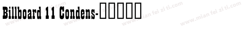 Billboard 11 Condens字体转换